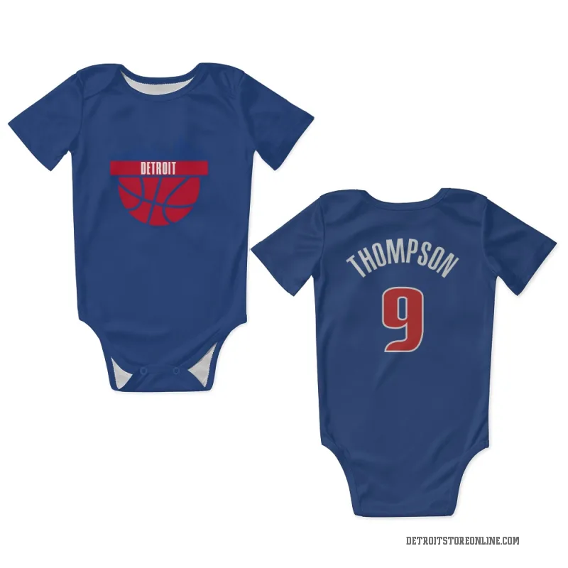 Ausar Thompson  Blue Detroit Pistons  Newborn & Infant Bodysuit
