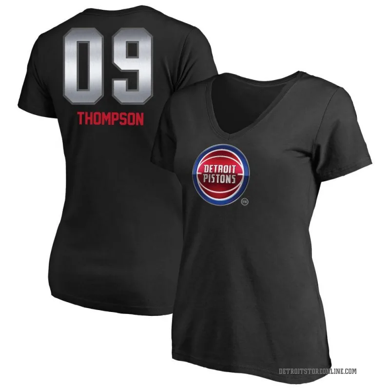 Ausar Thompson Women's Black Detroit Pistons Midnight Mascot T-Shirt