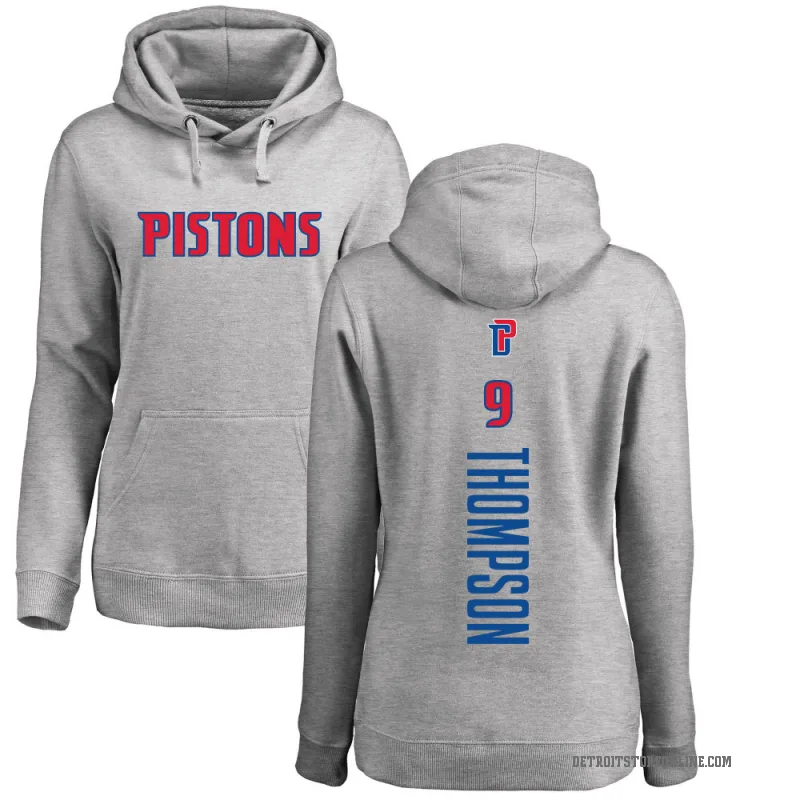 Ausar Thompson Women's Detroit Pistons Branded Ash Backer Pullover Hoodie