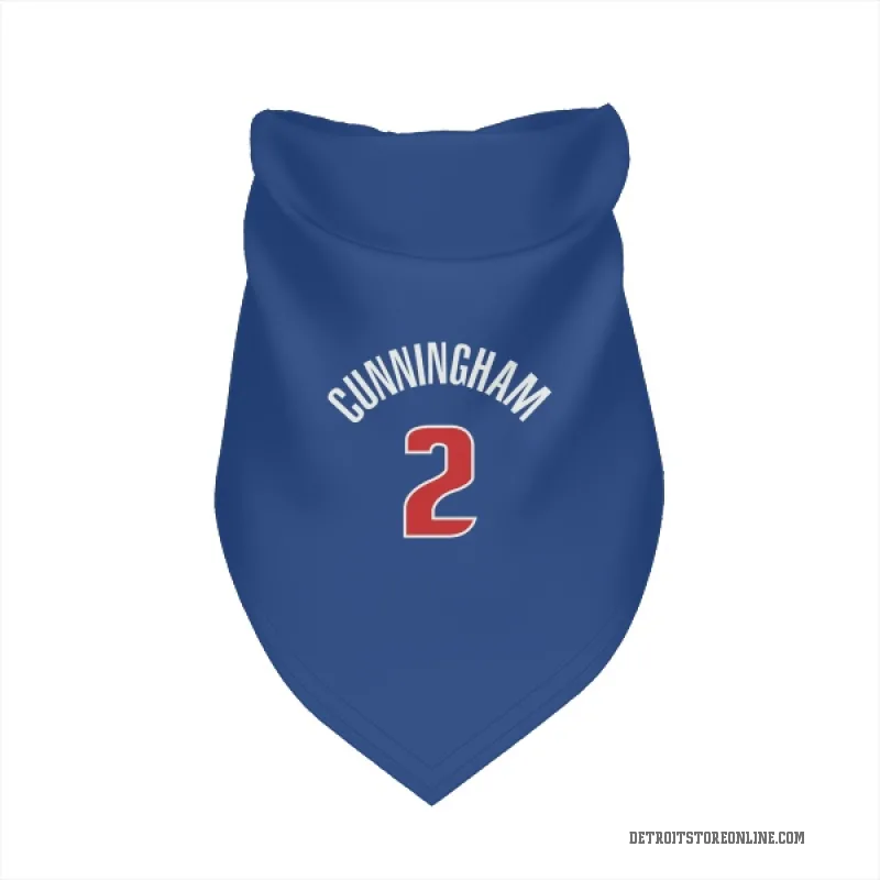 Cade Cunningham Blue Detroit Pistons Cat & Dog Pet Bandana