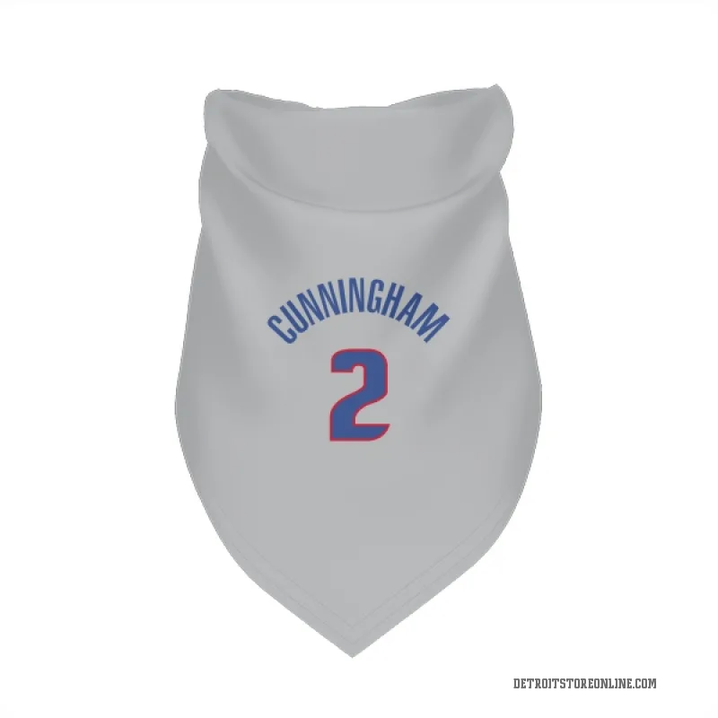Cade Cunningham Gray Detroit Pistons Cat & Dog Pet Bandana