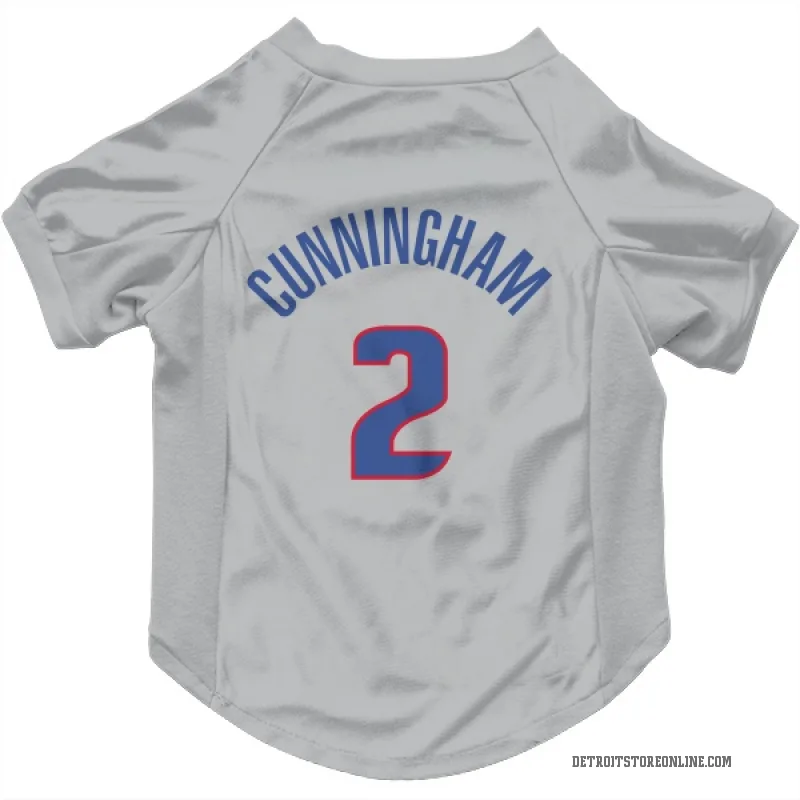 Cade Cunningham Gray Detroit Pistons Cat & Dog Pet Jersey
