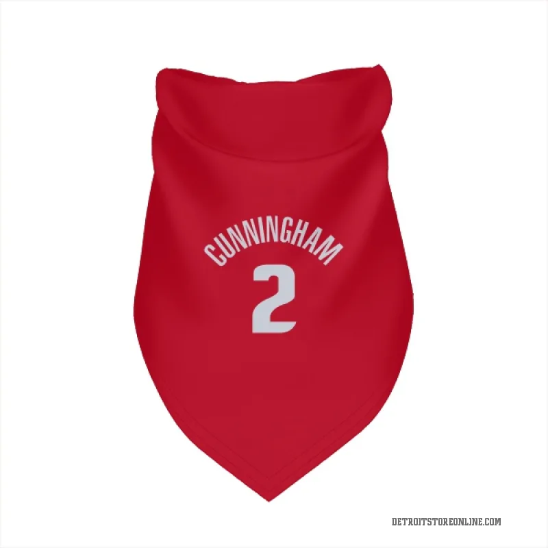Cade Cunningham Red Detroit Pistons Cat & Dog Pet Bandana