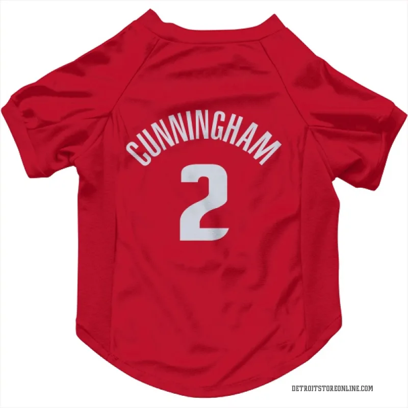 Cade Cunningham Red Detroit Pistons Cat & Dog Pet Jersey