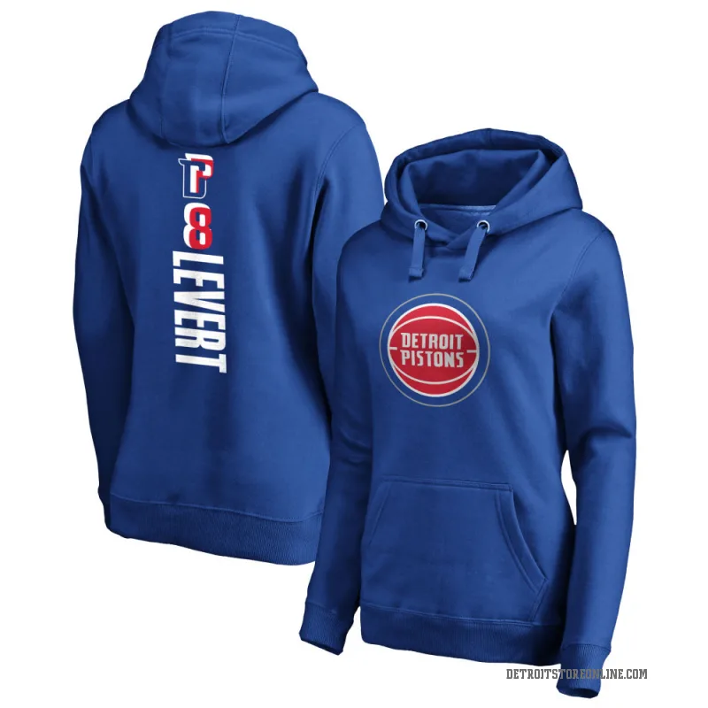 Caris LeVert Women's Royal Detroit Pistons Branded Backer Pullover Hoodie