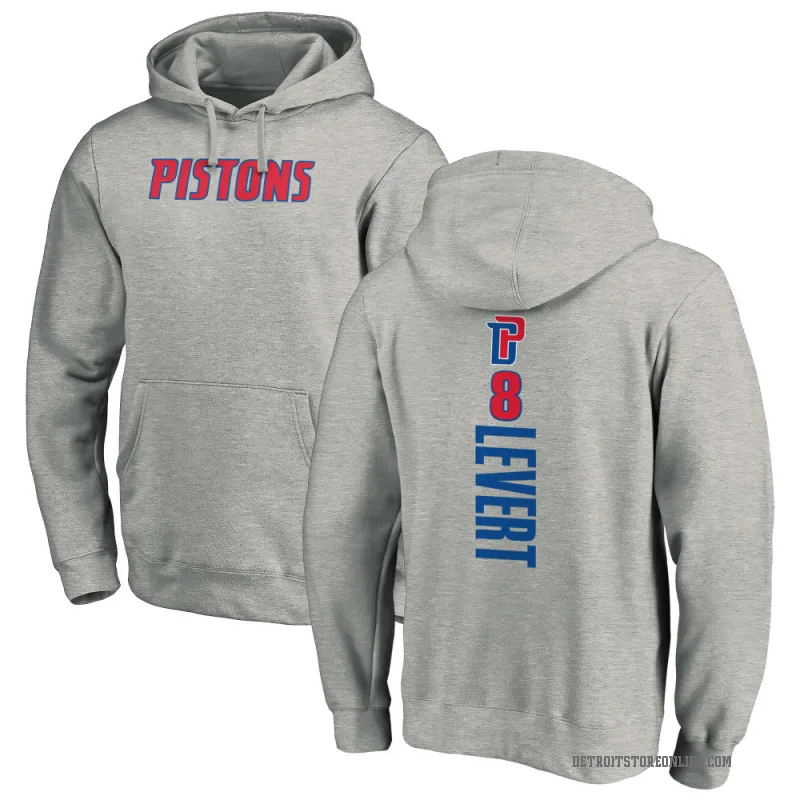 Caris LeVert Youth Detroit Pistons Branded Ash Backer Pullover Hoodie
