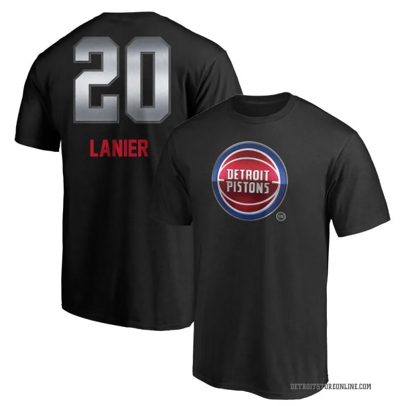 Chaz Lanier Men's Black Detroit Pistons Midnight Mascot T-Shirt