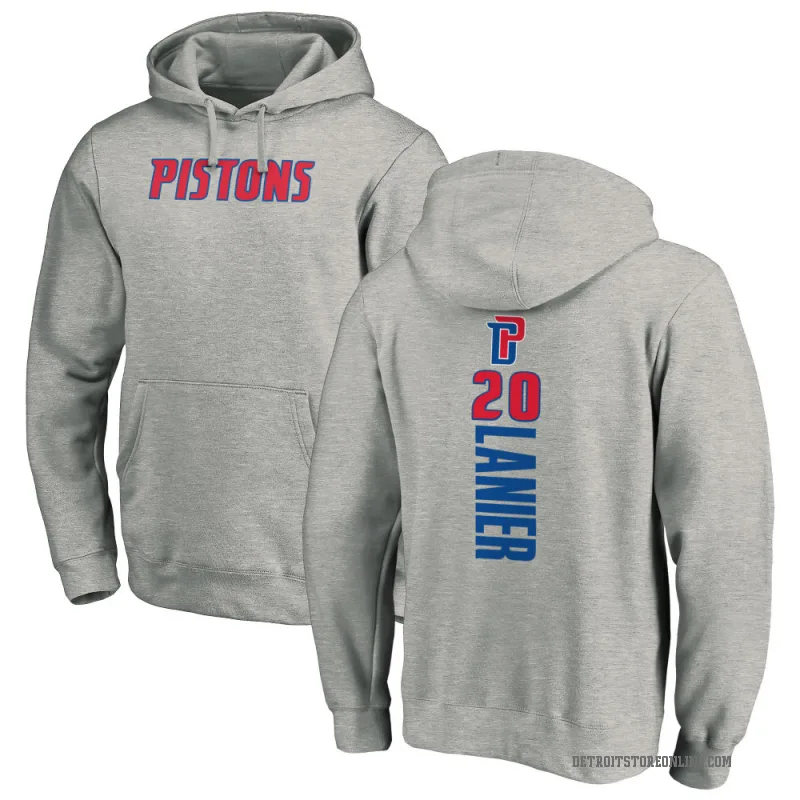Chaz Lanier Youth Detroit Pistons Branded Ash Backer Pullover Hoodie