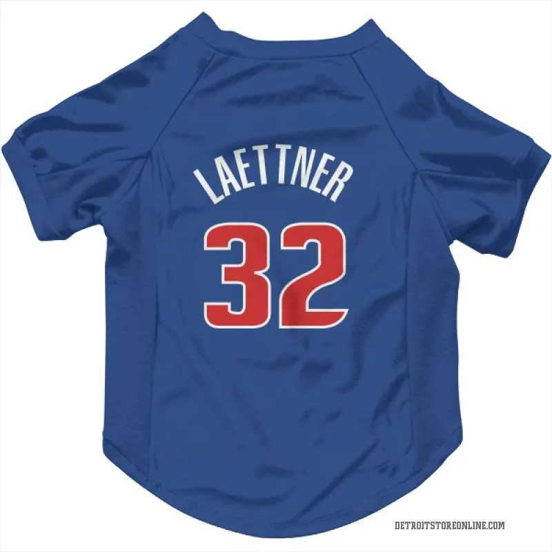 Christian Laettner  Blue Detroit Pistons  Cat & Dog Pet Jersey