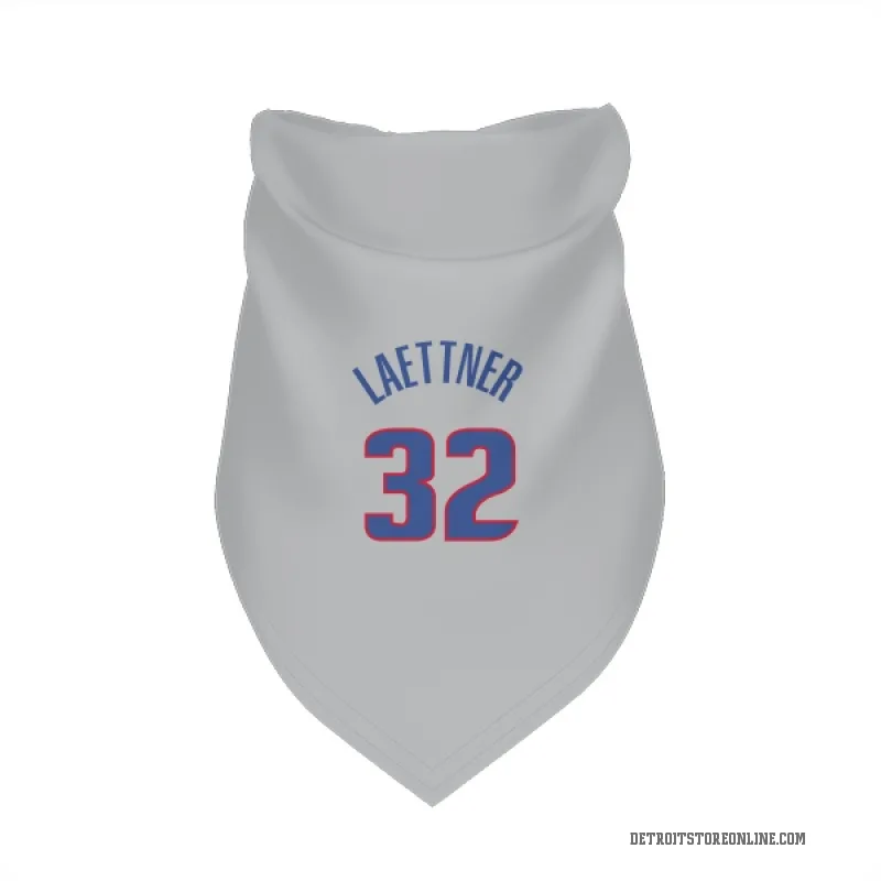 Christian Laettner  Gray Detroit Pistons  Cat & Dog Pet Bandana
