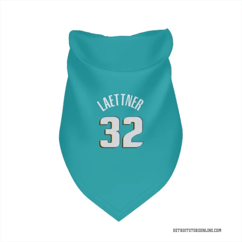 Christian Laettner  Teal Detroit Pistons  Cat & Dog Pet Bandana