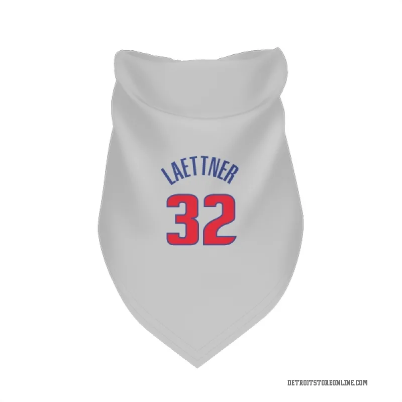 Christian Laettner  White Detroit Pistons  Cat & Dog Pet Bandana