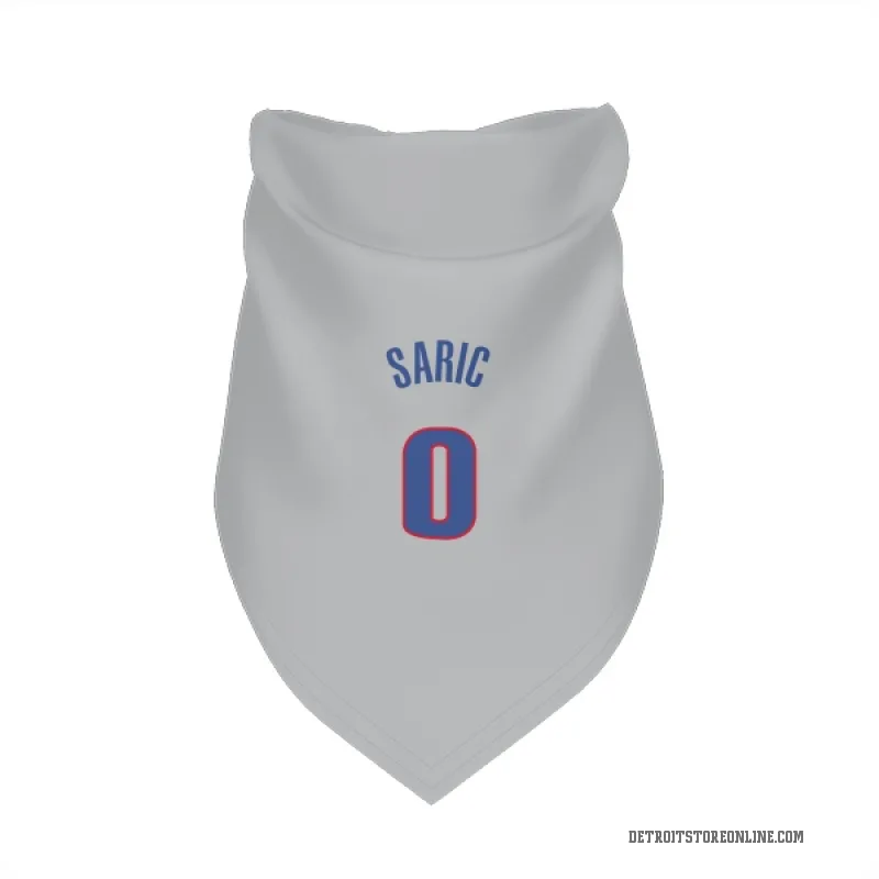 Dario Saric  Gray Detroit Pistons  Cat & Dog Pet Bandana