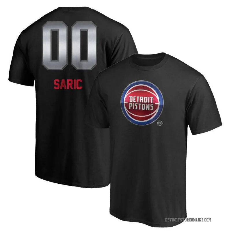 Dario Saric Youth Black Detroit Pistons Midnight Mascot T-Shirt