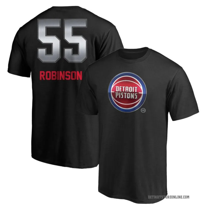 Duncan Robinson Men's Black Detroit Pistons Midnight Mascot T-Shirt