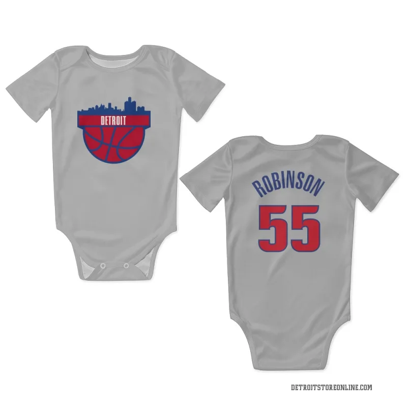Duncan Robinson  White Detroit Pistons  Newborn & Infant Bodysuit