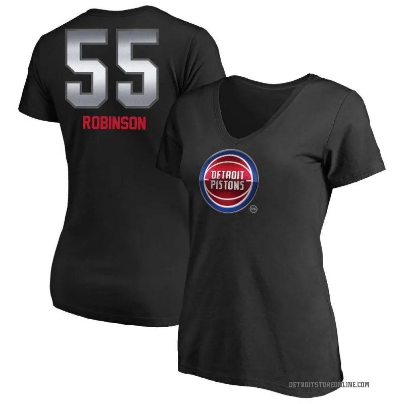 Duncan Robinson Women's Black Detroit Pistons Midnight Mascot T-Shirt