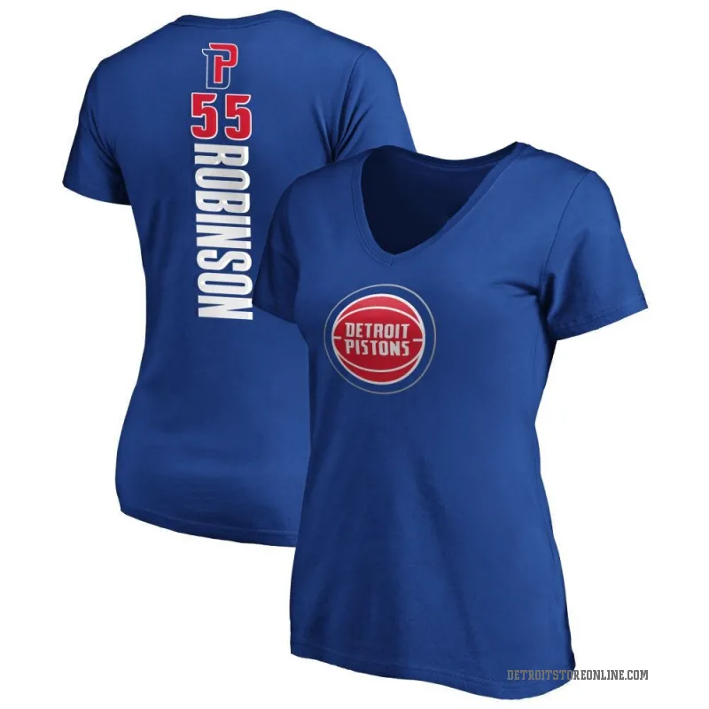 Duncan Robinson Women's Royal Detroit Pistons Backer T-Shirt