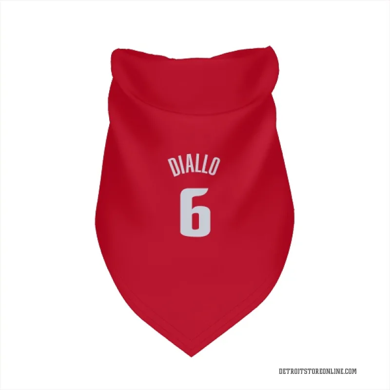 Hamidou Diallo  Red Detroit Pistons  Cat & Dog Pet Bandana