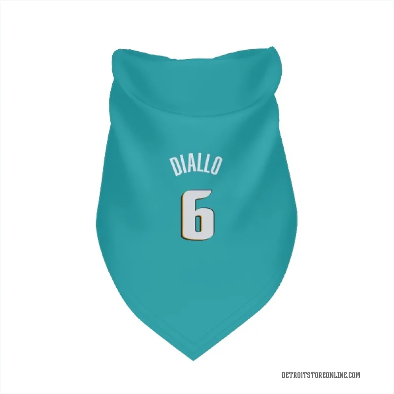 Hamidou Diallo  Teal Detroit Pistons  Cat & Dog Pet Bandana