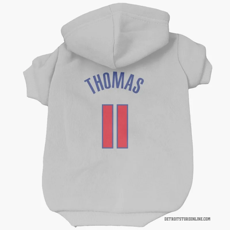 Isiah Thomas  White Detroit Pistons  Cat & Dog Pet Hoodie
