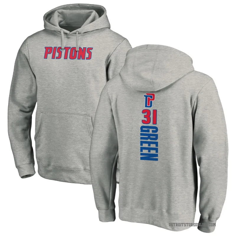 Javonte Green Men's Green Detroit Pistons Branded Ash Backer Pullover Hoodie