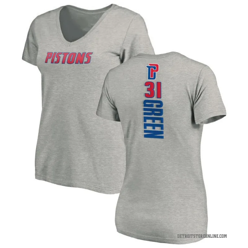 Javonte Green Women's Green Detroit Pistons Ash Backer T-Shirt