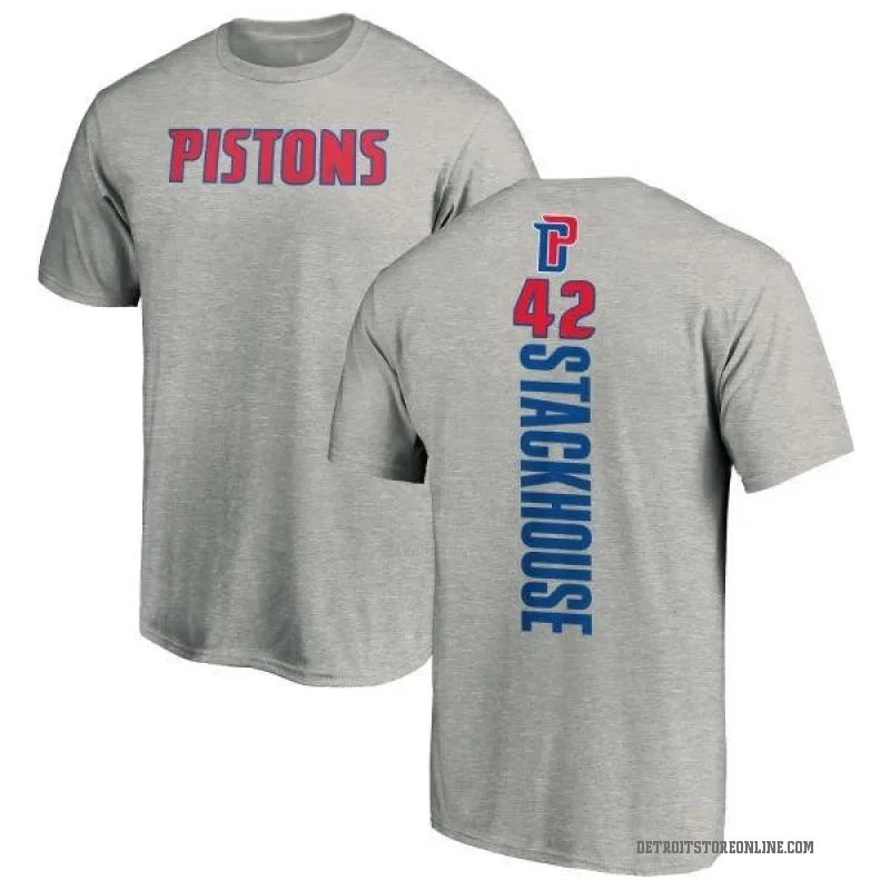 Jerry Stackhouse Youth Detroit Pistons Ash Backer T-Shirt