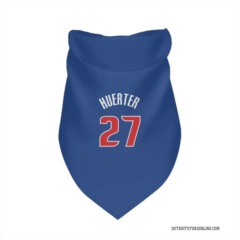Kevin Huerter  Blue Detroit Pistons  Cat & Dog Pet Bandana