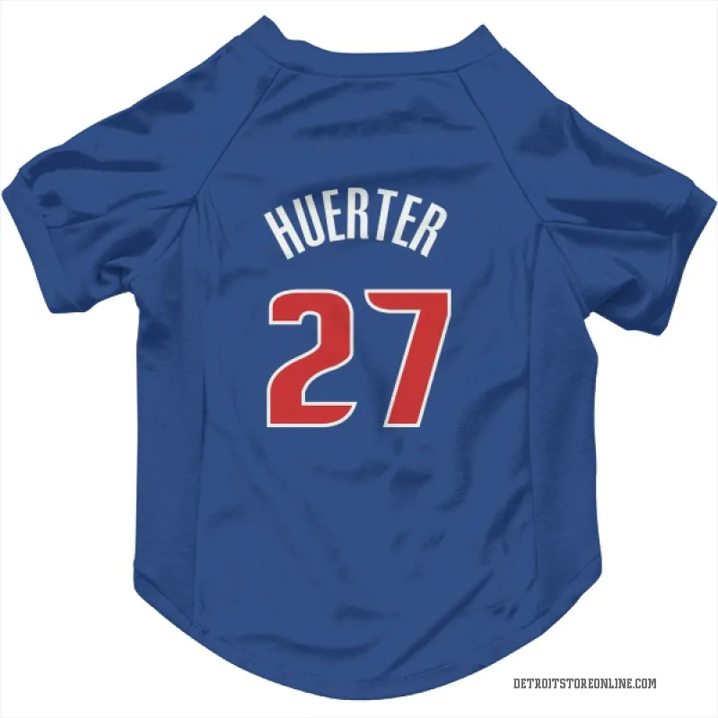 Kevin Huerter  Blue Detroit Pistons  Cat & Dog Pet Jersey