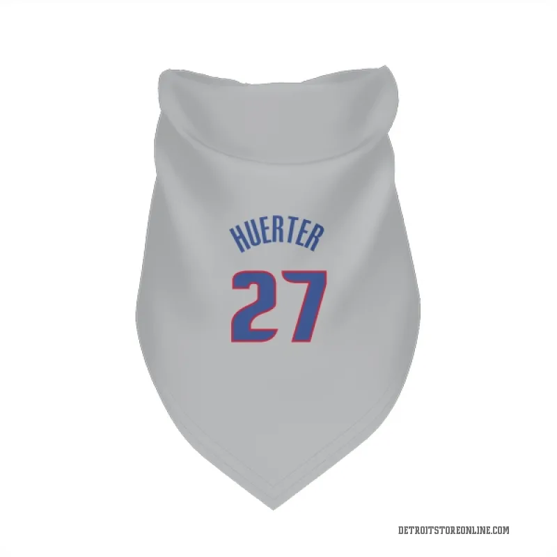 Kevin Huerter  Gray Detroit Pistons  Cat & Dog Pet Bandana