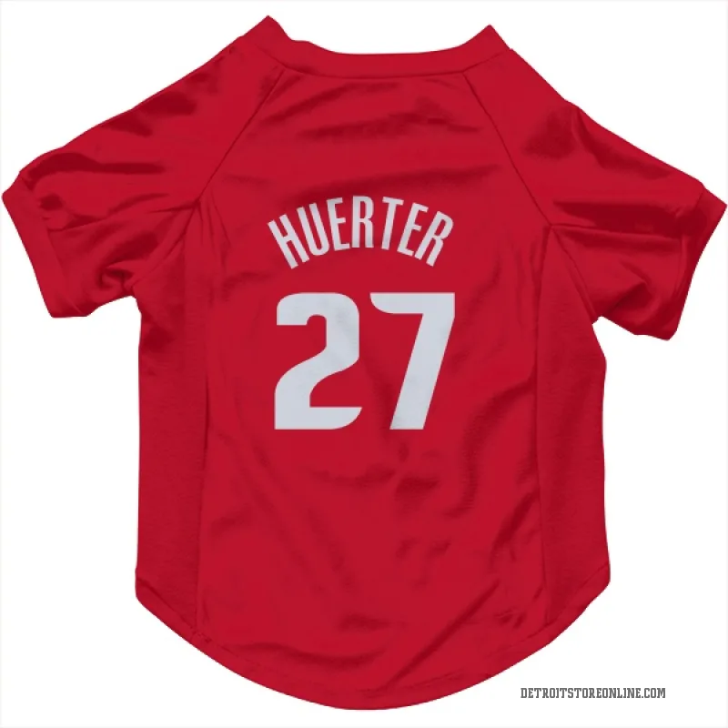 Kevin Huerter  Red Detroit Pistons  Cat & Dog Pet Jersey