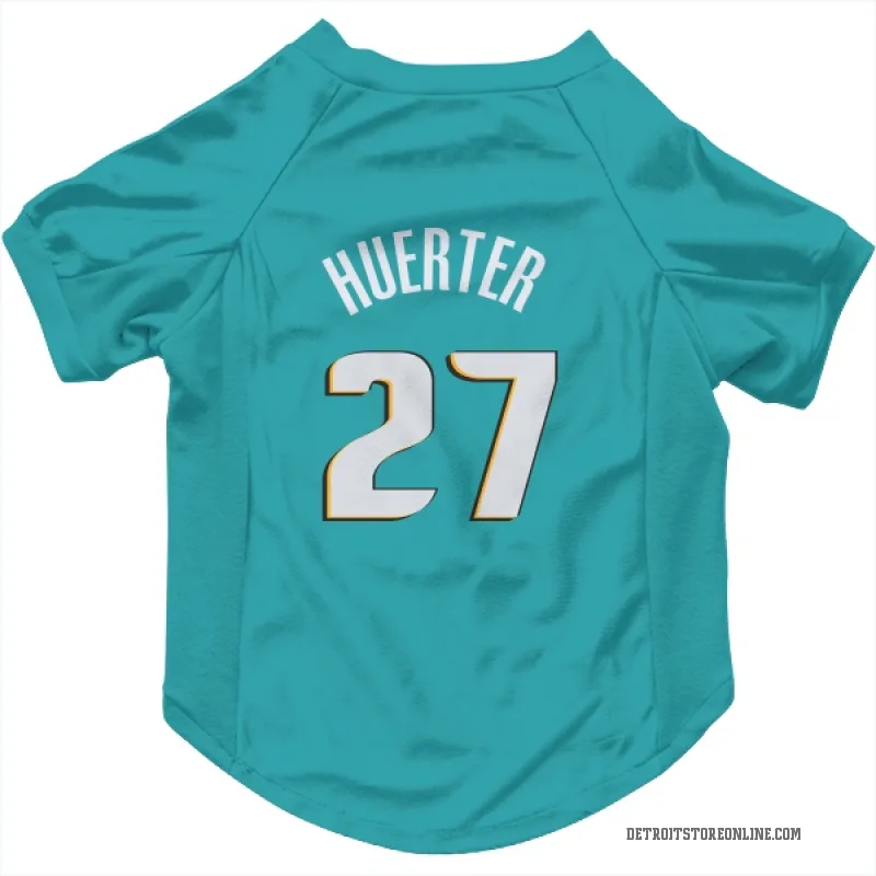 Kevin Huerter  Teal Detroit Pistons  Cat & Dog Pet Jersey