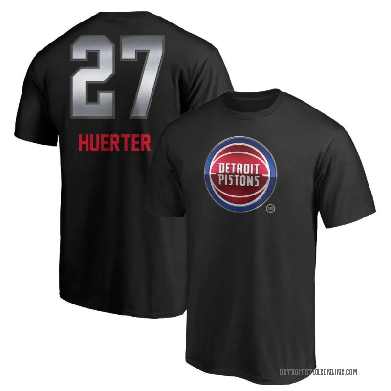 Kevin Huerter Youth Black Detroit Pistons Midnight Mascot T-Shirt