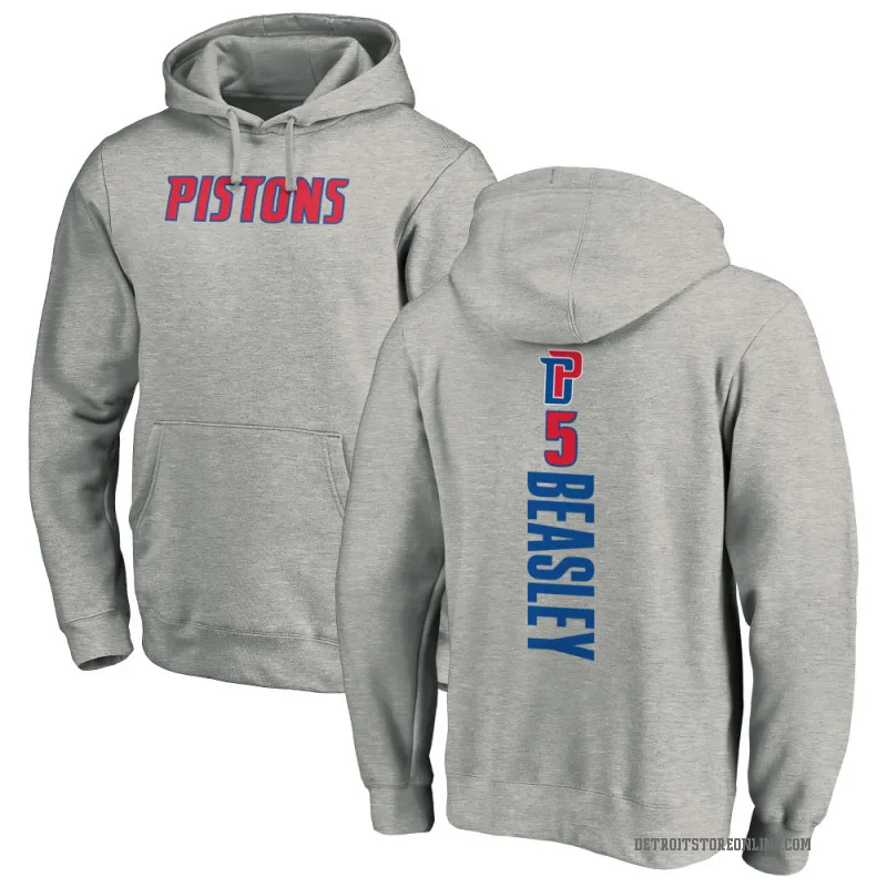 Malik Beasley Youth Detroit Pistons Branded Ash Backer Pullover Hoodie