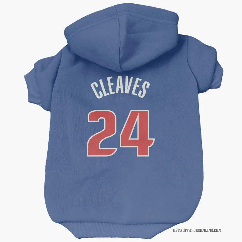 Mateen Cleaves  Blue Detroit Pistons  Cat & Dog Pet Hoodie