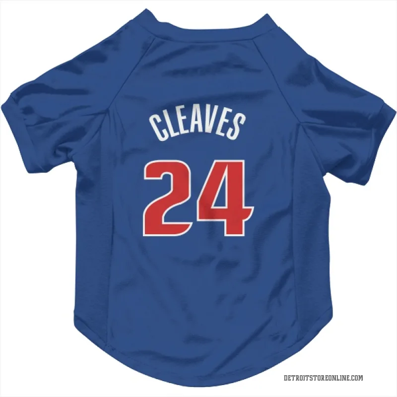 Mateen Cleaves  Blue Detroit Pistons  Cat & Dog Pet Jersey