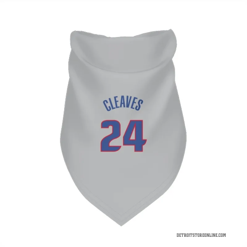 Mateen Cleaves  Gray Detroit Pistons  Cat & Dog Pet Bandana