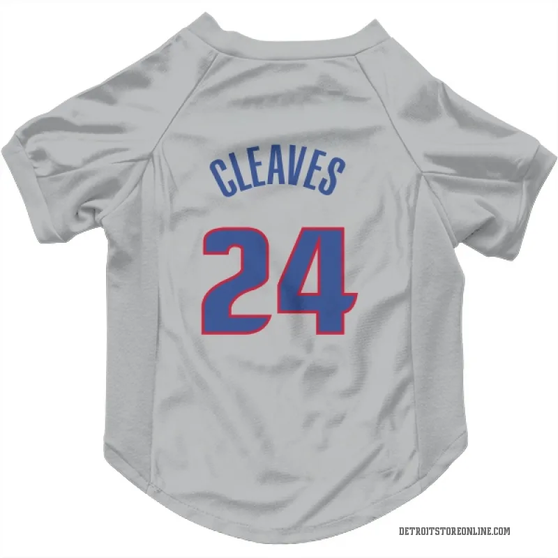 Mateen Cleaves  Gray Detroit Pistons  Cat & Dog Pet Jersey