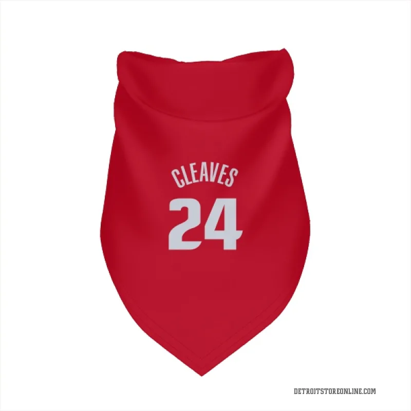 Mateen Cleaves  Red Detroit Pistons  Cat & Dog Pet Bandana