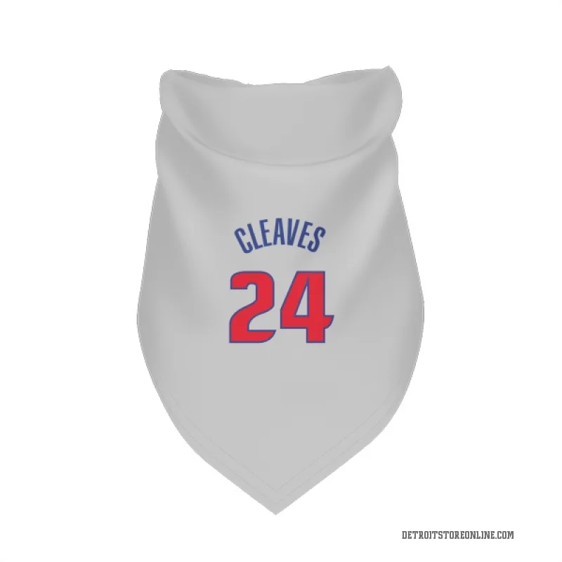 Mateen Cleaves  White Detroit Pistons  Cat & Dog Pet Bandana