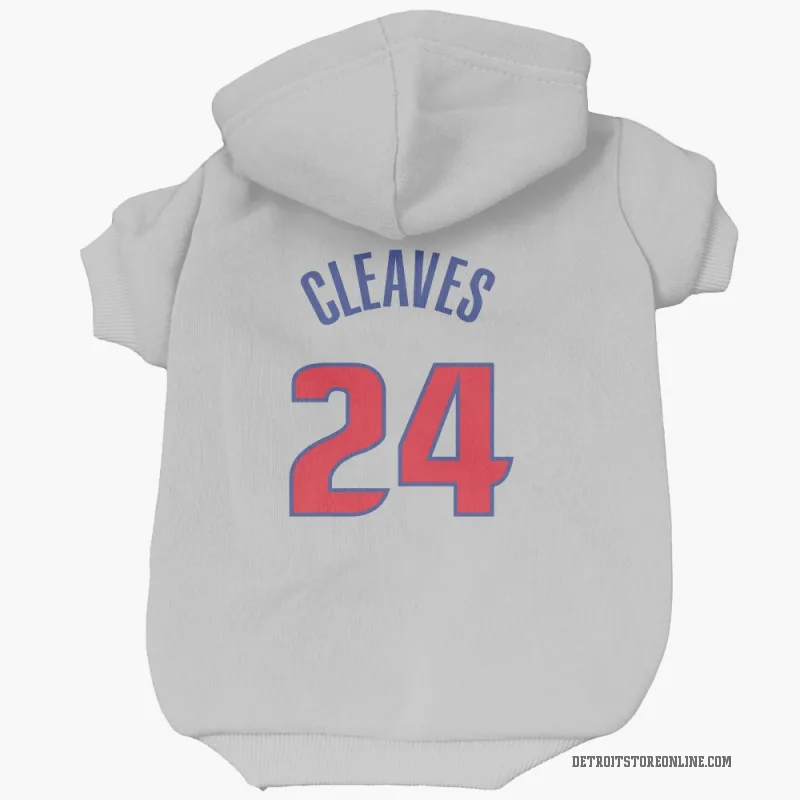 Mateen Cleaves  White Detroit Pistons  Cat & Dog Pet Hoodie