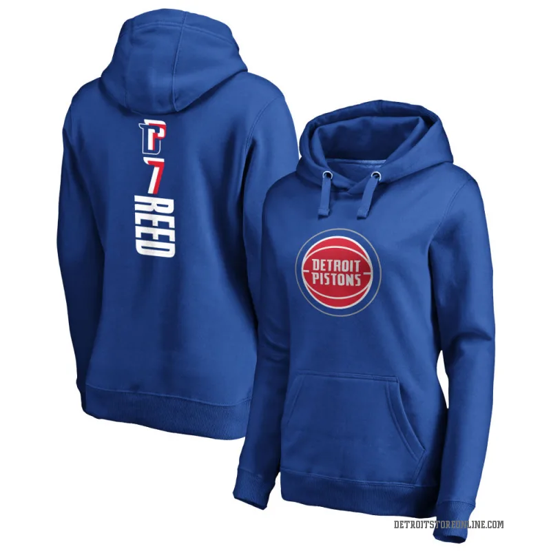 Paul Reed Women's Royal Detroit Pistons Branded Backer Pullover Hoodie