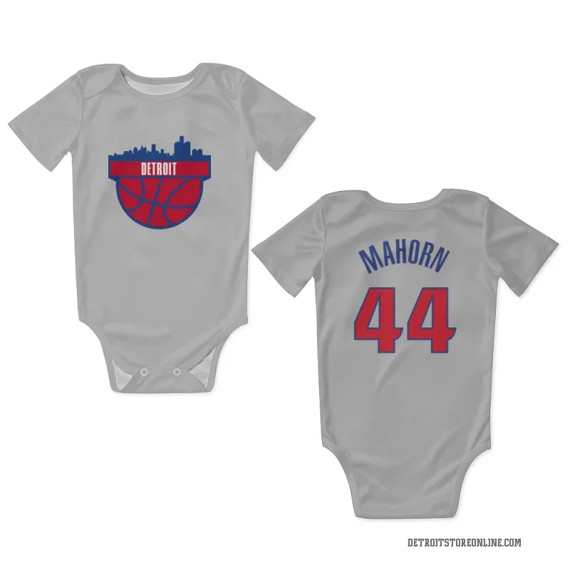 Rick Mahorn  White Detroit Pistons  Newborn & Infant Bodysuit
