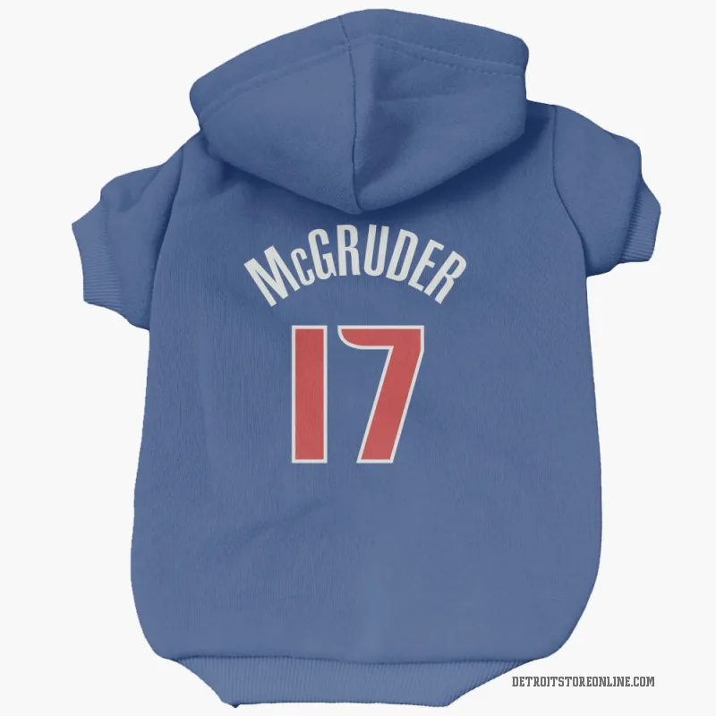 Rodney McGruder  Blue Detroit Pistons  Cat & Dog Pet Hoodie