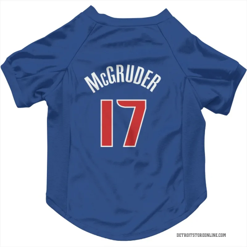 Rodney McGruder  Blue Detroit Pistons  Cat & Dog Pet Jersey