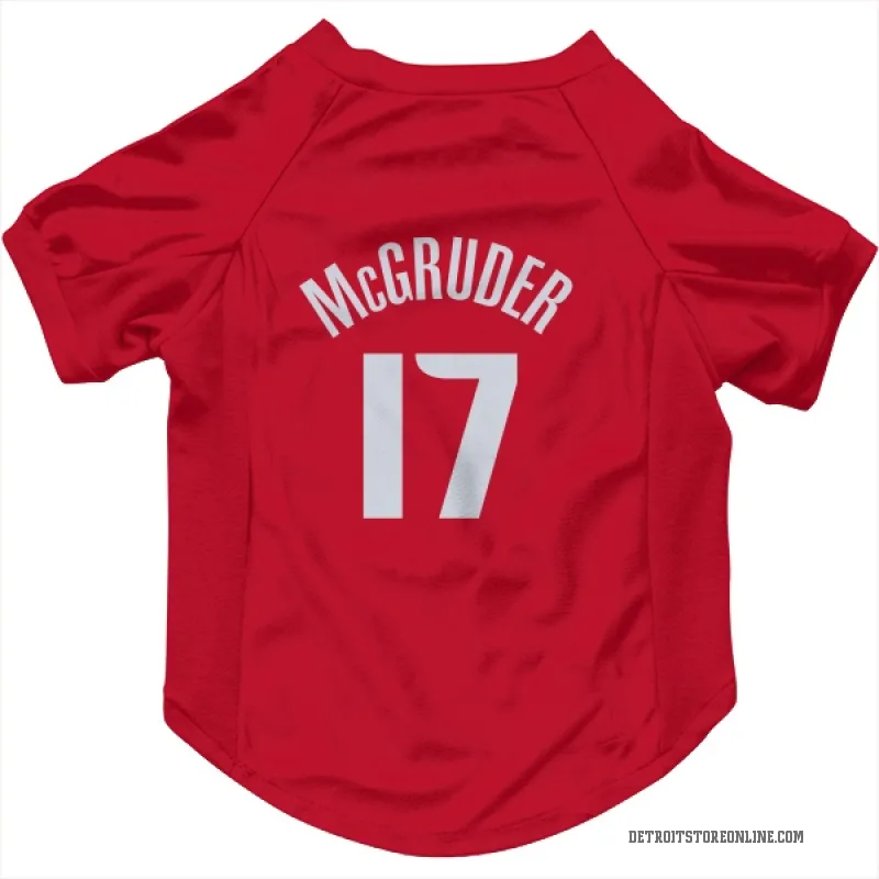 Rodney McGruder  Red Detroit Pistons  Cat & Dog Pet Jersey