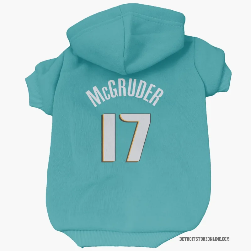 Rodney McGruder  Teal Detroit Pistons  Cat & Dog Pet Hoodie