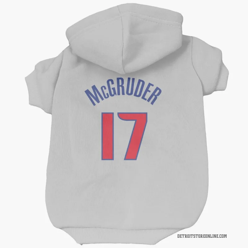 Rodney McGruder  White Detroit Pistons  Cat & Dog Pet Hoodie