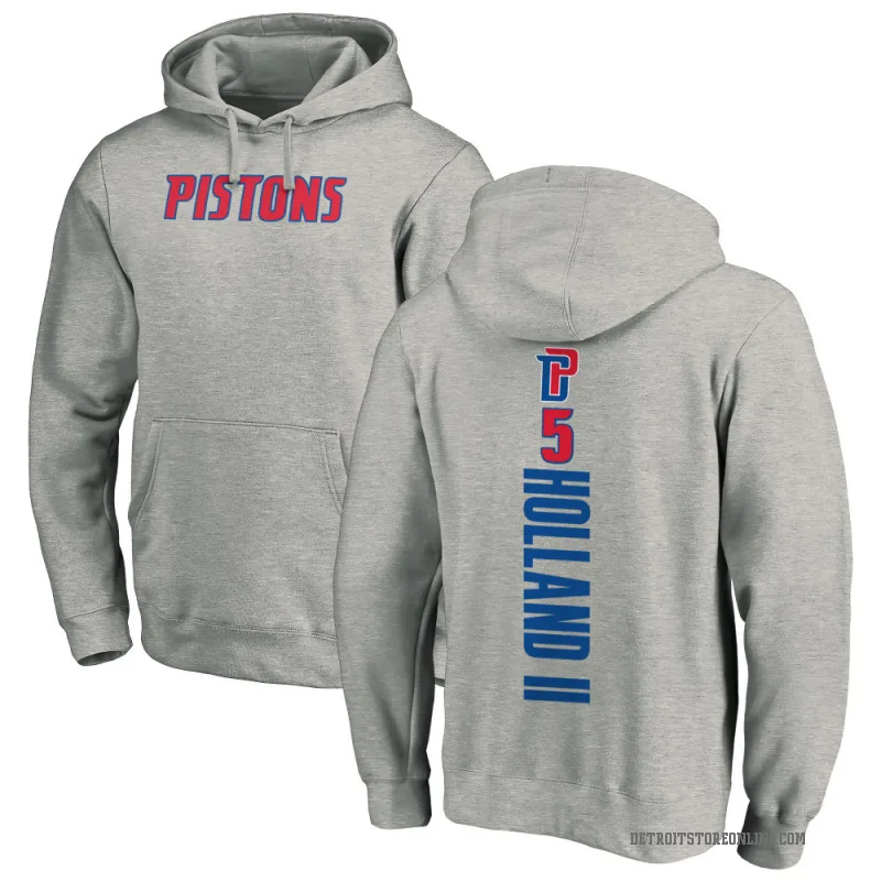 Ronald Holland II Youth Detroit Pistons Branded Ash Backer Pullover Hoodie